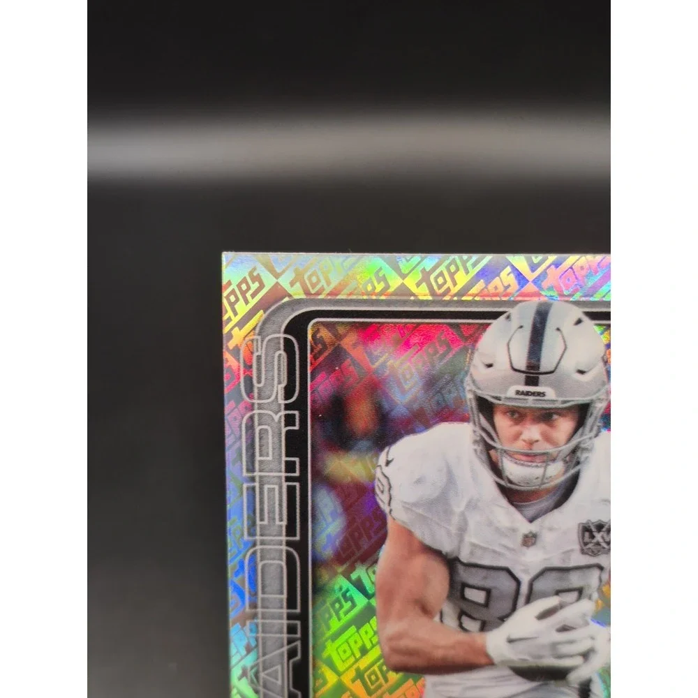 2025 Topps Chrome Brock Bowers #178 Fanatics Exclusive Logo Refractor Raiders SP